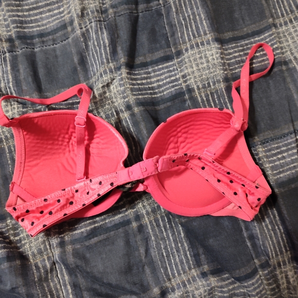 Victoria's Secret Pink and Black Polka Dot Bra - Picture 2 of 3